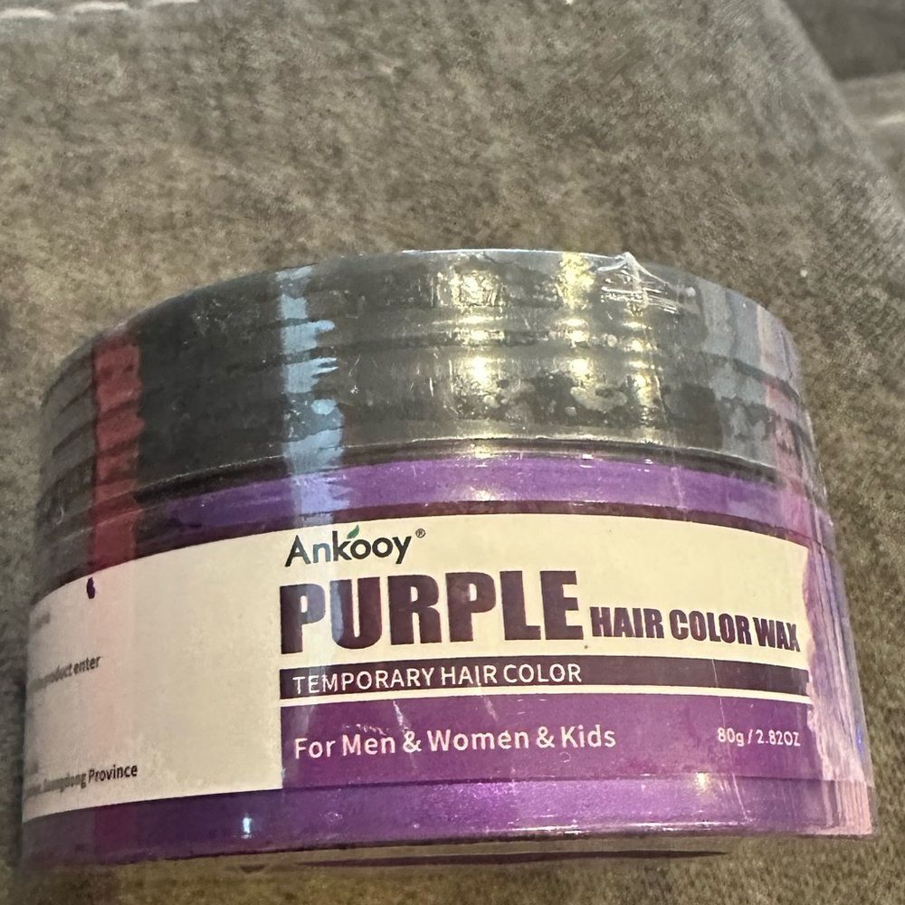Ankooy Purple Temporary Hair Color Wax For Dress Up Fun - Picture 1 of 3